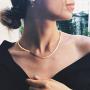 CHESKY 14K Gold/Silver Plated Snake Chain Necklace Herringbone Necklace Gold Choker Necklaces for Women 1.5/3/5MM(W) 14''/16''(L)
