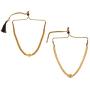 Efulgenz Indian Bollywood Traditional White Red Rhinestone Faux Ruby Pearl Designer Thusi Style Necklace in Antique 18K Gold Tone for Women and Girls (Style 4)