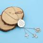 Zuo Bao Military Mom Wife Keychain Lord Protect Him While He Protects Us Gift for Soldier Military Wife/Mom