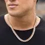 LIFETIME JEWELRY 11mm Cuban Link Chain Necklace for Men & Teen 24k Gold Plated LIFETIME JEWELRY 11mm Cuban Link Chain Necklace for Men & Teen 24k Gold Plated
