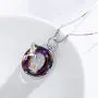 Hummingbird Necklace Jewelry for Women 925 Sterling Silver Cute Bird Pendant Necklace with Crystal Gifts for Girls Birthday