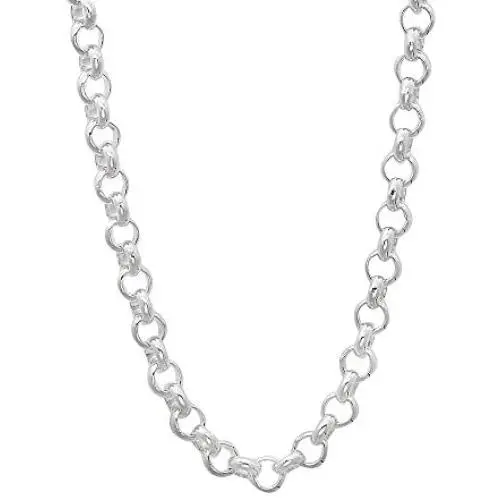 1mm-5mm Solid .925 Sterling Silver Round Rolo Chain Necklace or Bracelet 1mm-5mm Solid .925 Sterling Silver Round Rolo Chain Necklace or Bracelet