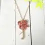 MANZHEN Delicate Rhinestone Pink Flamingo Bird Pendant Necklace Gifts for Women MANZHEN Delicate Rhinestone Pink Flamingo Bird Pendant Necklace Gifts for Women