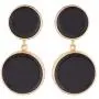Dangle Statement Earrings - 2.3'', Round Shape Copper Alloy Gold Plated Black Enamelled Dangle Earrings for Women from House of ARIJA India - Party Jewelry, Fashion Accessories Earrings - Ideal Gift Dangle Statement Earrings - 2.3'', Round Shape Copper Alloy Gold Plated Black Enamelled Dangle Earrings for Women from House of ARIJA India - Party Jewelry, Fashion Accessories Earrings - Ideal Gift
