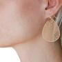 Humble Chic Filigree Dangle Earrings - Vintage-Style Teardrop Lightweight Statement Cutout Dangling Drops for Women