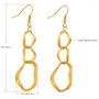 BUNSIKING Womens Earring 14 Gold Plated 316L Stainless Steel
