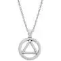 My Shape Zinc Alloy AA Symbol Alcoholics Anonymous Pendant Necklace Jewelry Gifts My Shape Zinc Alloy AA Symbol Alcoholics Anonymous Pendant Necklace Jewelry Gifts