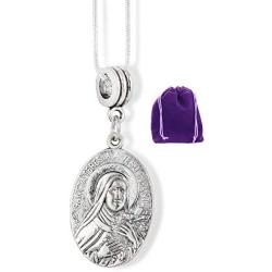 Emerald Park Jewelry Mother Teresa | Saint Teresa Patron Saint of Flowers and The Little Ways Beautiful Medal for Those That Love Saint Teresa