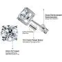 5 Pairs Cubic Zirconia Stud Earrings Set, Hypoallergenic CZ Diamond Stud Earrings 925 Sterling Silver Dainty Earrings for Women Girls 5 Pairs Cubic Zirconia Stud Earrings Set, Hypoallergenic CZ Diamond Stud Earrings 925 Sterling Silver Dainty Earrings for Women Girls