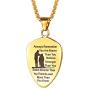 FaithHeart Shield of Faith Ephesians 6:16-17/Ephesians 6:10 Pendant Necklace Stainless Steel Joshua 1:9 Cross Amulet Necklace, Customize Available (Send Brand Box)
