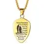 FaithHeart Shield of Faith Ephesians 6:16-17/Ephesians 6:10 Pendant Necklace Stainless Steel Joshua 1:9 Cross Amulet Necklace, Customize Available (Send Brand Box)