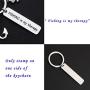 CENWA Fishing Keychain Fishing Lover Gift Fisherman Anglers Gift Fish Hook Charm Jewelry Fishing is My Therapy Keychain