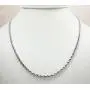 NYC Sterling Unisex Sterling Silver 3MM Diamond-Cut Rope Chain Necklace NYC Sterling Unisex Sterling Silver 3MM Diamond-Cut Rope Chain Necklace