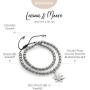 Friendship Bracelet - Double Wrap Around Beaded Bracelet with Inspirationally Engraved North Star Charm - Christmas, Birthday or Special Graduation Gifts for Girls, BFFs and Women