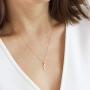 NECOCY 14K Gold Plated Dainty Star Moon Pendant Necklace Simple Half Moon Necklace Handmade Jewelry for Women