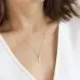 NECOCY 14K Gold Plated Dainty Star Moon Pendant Necklace Simple Half Moon Necklace Handmade Jewelry for Women NECOCY 14K Gold Plated Dainty Star Moon Pendant Necklace Simple Half Moon Necklace Handmade Jewelry for Women