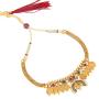 Bodha 22K Traditional Indian Bollywood Designer Gold Coin Necklace Jewelry Set for Girls & Women (SJ_2688)