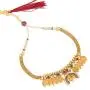 Bodha 22K Traditional Indian Bollywood Designer Gold Coin Necklace Jewelry Set for Girls & Women (SJ_2688)