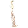 Hatroom Glass Beaded Tassel Pendant Necklace for Women with Long Chain Made in Italy