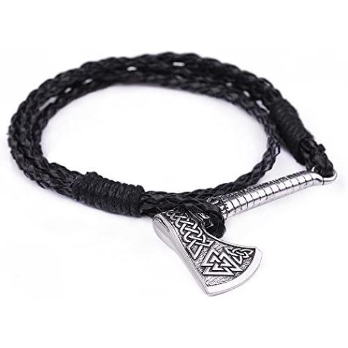 fishhook Wicca Viking Celtic Knot Trinity Valknut Talisman Rune Axe Symbol Bracelet