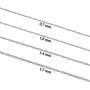 Kooljewelry 14k White Gold Singapore Chain Necklace (0.7 mm, 1 mm, 1.4 mm, 1.7 mm)