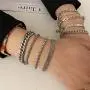 17 MILE 9 Pcs Silver Chain Bracelet Set for Women, Fashion Stackable Cuban Link Adjustable Stainless Steel Bracelet for Gifts 17 MILE 9 Pcs Silver Chain Bracelet Set for Women, Fashion Stackable Cuban Link Adjustable Stainless Steel Bracelet for Gifts