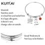 KUIYAI You are Braver Than You Believe Awareness Bracelet with Birthstone Inspirational Jewelry Gifts for Women Girls