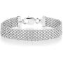 Miabella Solid 925 Sterling Silver Italian 12mm Mesh Link Chain Bracelet for Women Men, 6.5, 7, 7.5, 8, 8.5 Inch Made in Italy
