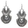 Zephyrr Fashion Turkish Style Beaded Layered Chandbali Earrings Statement Jewelry for Women (JAE-4887)