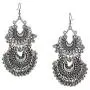 Zephyrr Fashion Turkish Style Beaded Layered Chandbali Earrings Statement Jewelry for Women (JAE-4887)