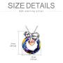 TOUPOP Sloth Gifts for Women s925 Sterling Silver Sloth Pendant Necklace with Volcano Crystal Jewelry Gifts for Birthday Best Friend Mothers Day gifts for her Mom Wife Daughter Granddaughter Animal Lovers