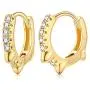 Small Dangle Hoop Earrings 14K Gold Plated Cubic Zirconia Boho Women Girls Huggie Earring Dainty Jewelry Gift