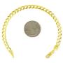 Nuragold 10k Yellow Gold 6mm Solid Cuban Curb Link Chain Bracelet, Mens Womens Lobster Lock 8'' 8.5'' 9''