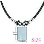 DIYthinker Mahjong Bamboo Bar 1 Tiles Pattern Necklace Handmade Leather Rope Pendant