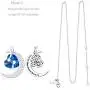 Mothers Day Necklace for Women Birthday Gifts I Love You to the Moon and Back Necklace September Blue sapphire Birthstone Jewelry Heart Moon Pendant
