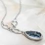 NEOGLORY Platinum-Plated Teardrop Jewelry Set with Crystal Embellished with Crystals from Swarovski