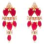 Efulgenz Indian Bollywood Gold Plated Crystal Rhinestone CZ Wedding Bridal Choker Necklace Earring Jewellery Set