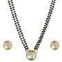 MUCH-MORE Authentic American Diamond CZ Fashion Jewelry Traditional Mangalsutra Set