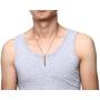 XUANPAI Personalized Stainless Steel Bullet Urn Necklace Keepsake Memorial Ashes Urn Necklaces for Men