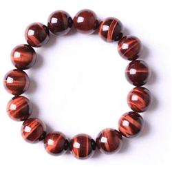 DUOVEKT Natural Red Tiger Eye Bracelet for Women Man Crystal Stone Round Beads Stretch Jewelry 8mm 10mm 12mm 14mm 16mm 18mm