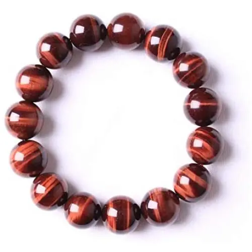 DUOVEKT Natural Red Tiger Eye Bracelet for Women Man Crystal Stone Round Beads Stretch Jewelry 8mm 10mm 12mm 14mm 16mm 18mm DUOVEKT Natural Red Tiger Eye Bracelet for Women Man Crystal Stone Round Beads Stretch Jewelry 8mm 10mm 12mm 14mm 16mm 18mm