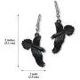 Gothic Black Raven Black Crow Dangle Earrings Gothic Black Raven Black Crow Dangle Earrings