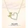 Sllaiss 14K Gold Plated S925 Necklace Koala Bear Heart Pendant Necklace with Austria Crystals Cute Animal Fine Jewelry Gift Sllaiss 14K Gold Plated S925 Necklace Koala Bear Heart Pendant Necklace with Austria Crystals Cute Animal Fine Jewelry Gift
