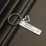 TOGON Remember I Love You Mom Dad Keychain Stainless Steel Jewelry Gifts for Mom Dad TOGON Remember I Love You Mom Dad Keychain Stainless Steel Jewelry Gifts for Mom Dad