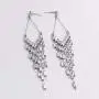 SELOVO Long Chain Tassel Wedding Clear Drop Dangle Earrings Rhinestone Zircon Crystal Silver Tone SELOVO Long Chain Tassel Wedding Clear Drop Dangle Earrings Rhinestone Zircon Crystal Silver Tone