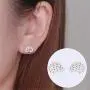 3Pcs Cat Claw Earrings Small Hedgehog Rabbit Stud Earrings Stainless Steel Cute Animal Earrings for Girls Teen Lovely Jewelry Set