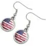 GRAPHICS & MORE President Trump American Flag Novelty Dangling Drop Charm Earrings GRAPHICS & MORE President Trump American Flag Novelty Dangling Drop Charm Earrings