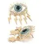 EORUBE Devil Eye Earrings for Women Fashion Dangle Rhinestone Earrings Evil Eye Sparkling Boho Dangle Drop Earrings