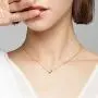 EXGOX Tiny Cute Heart Pendant Initial Necklace for Women Kids Child 18K Gold Plated Dainty Personalized Letter Alphabet Jewelry Gifts for Girls Teens