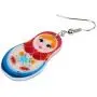 WEVENI Acrylic Russian Matryoshka Doll Earrings Dangle Drop Charm Jewelry For Women Girls Novelty Gifts